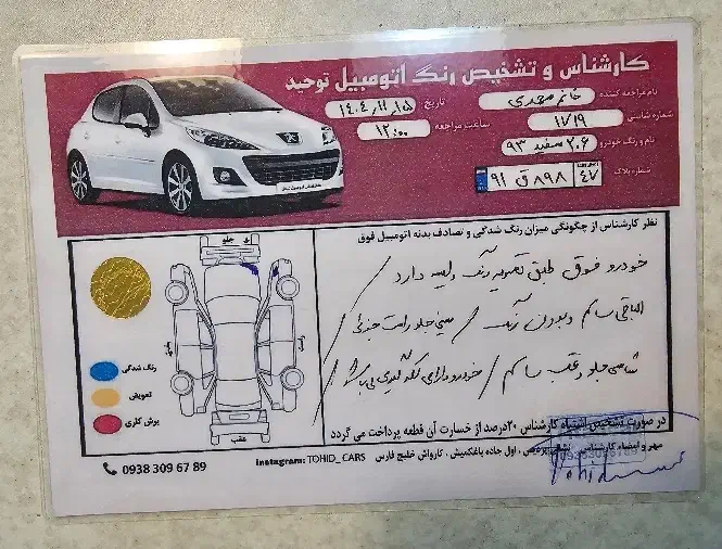 ماشین ۲۰۶|خودرو سواری و وانت|پردیس, فاز ۲|دیوار