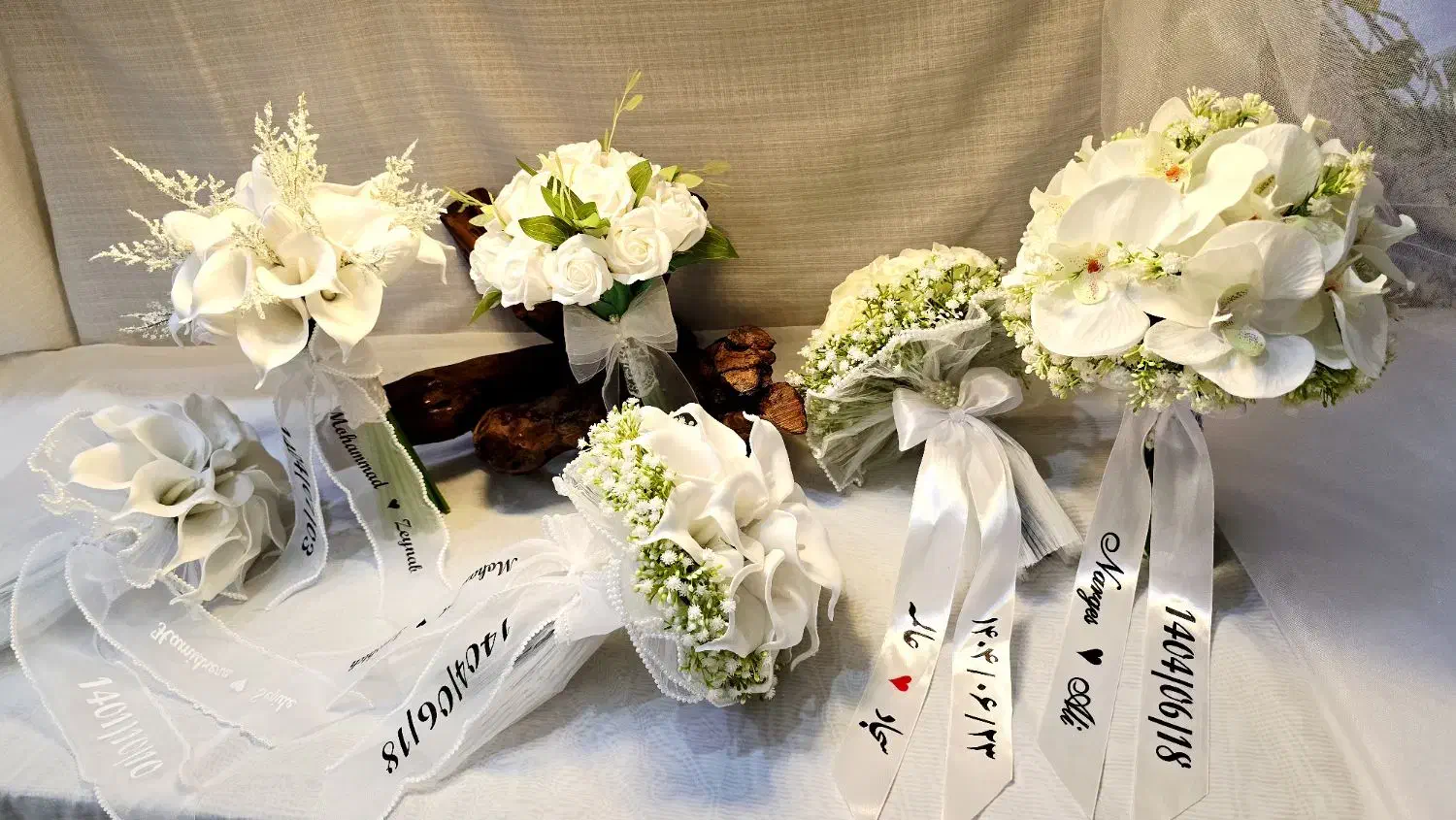 دسته گل عروس زنبق یاسی دست گل دست عروس|گل مصنوعی|مشهد, شهید مطهری|دیوار