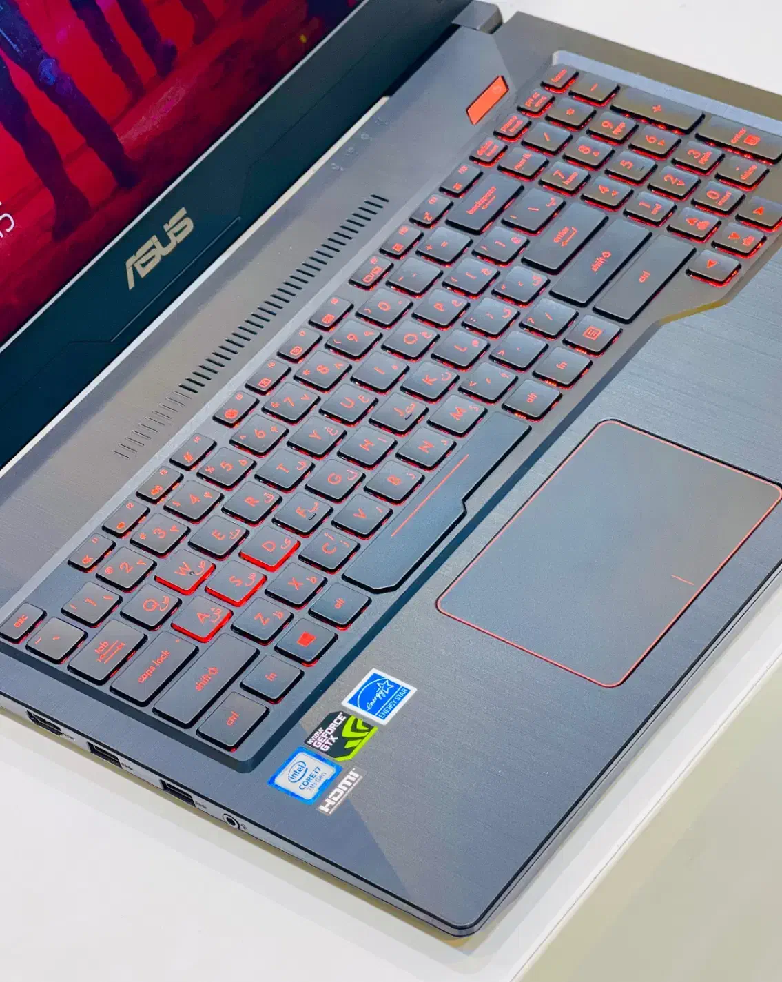 لپتاپ Asus Fxگیمینگ i7 7700HQ گرافیک 4گیگ GTX رم16|رایانه همراه|شیراز, عفیف‌آباد|دیوار