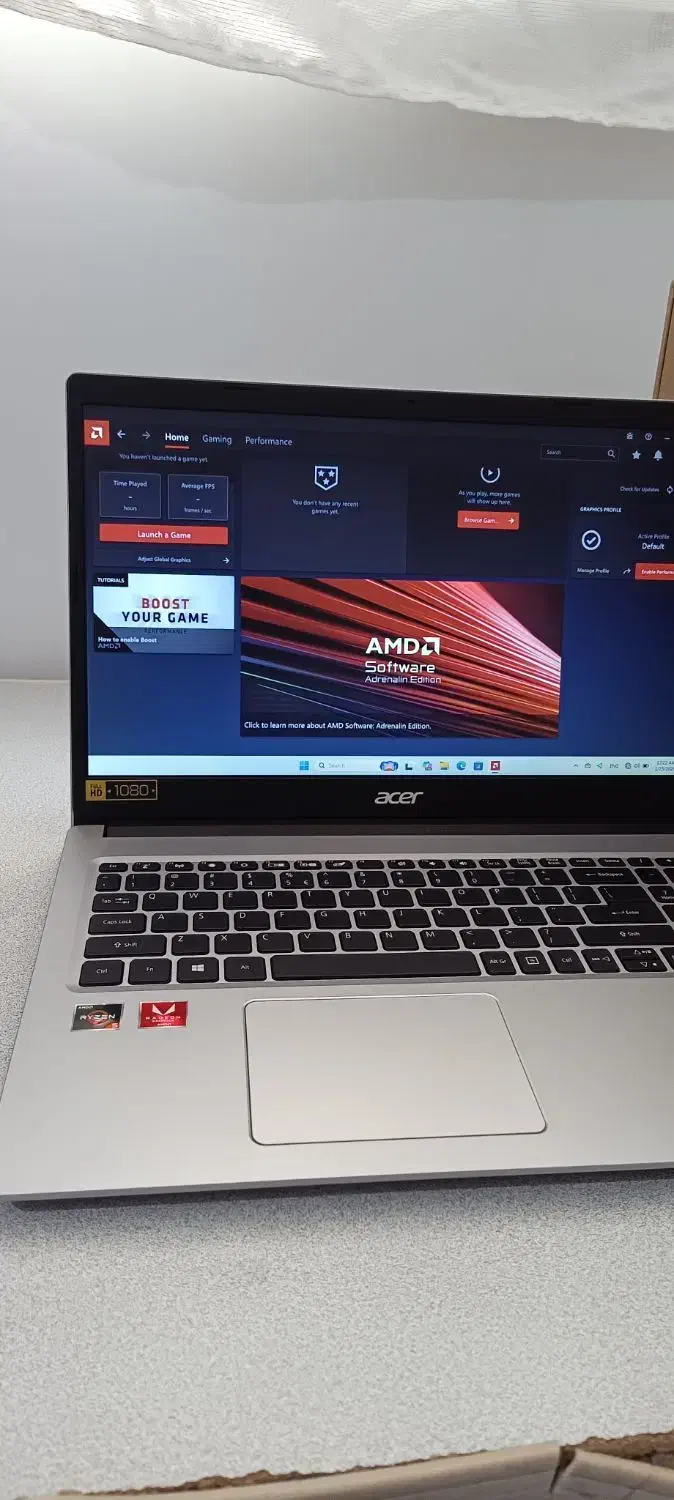 لپ تاپ ایسر ryzen5رم 12در حد آک|رایانه همراه|هرسین, |دیوار