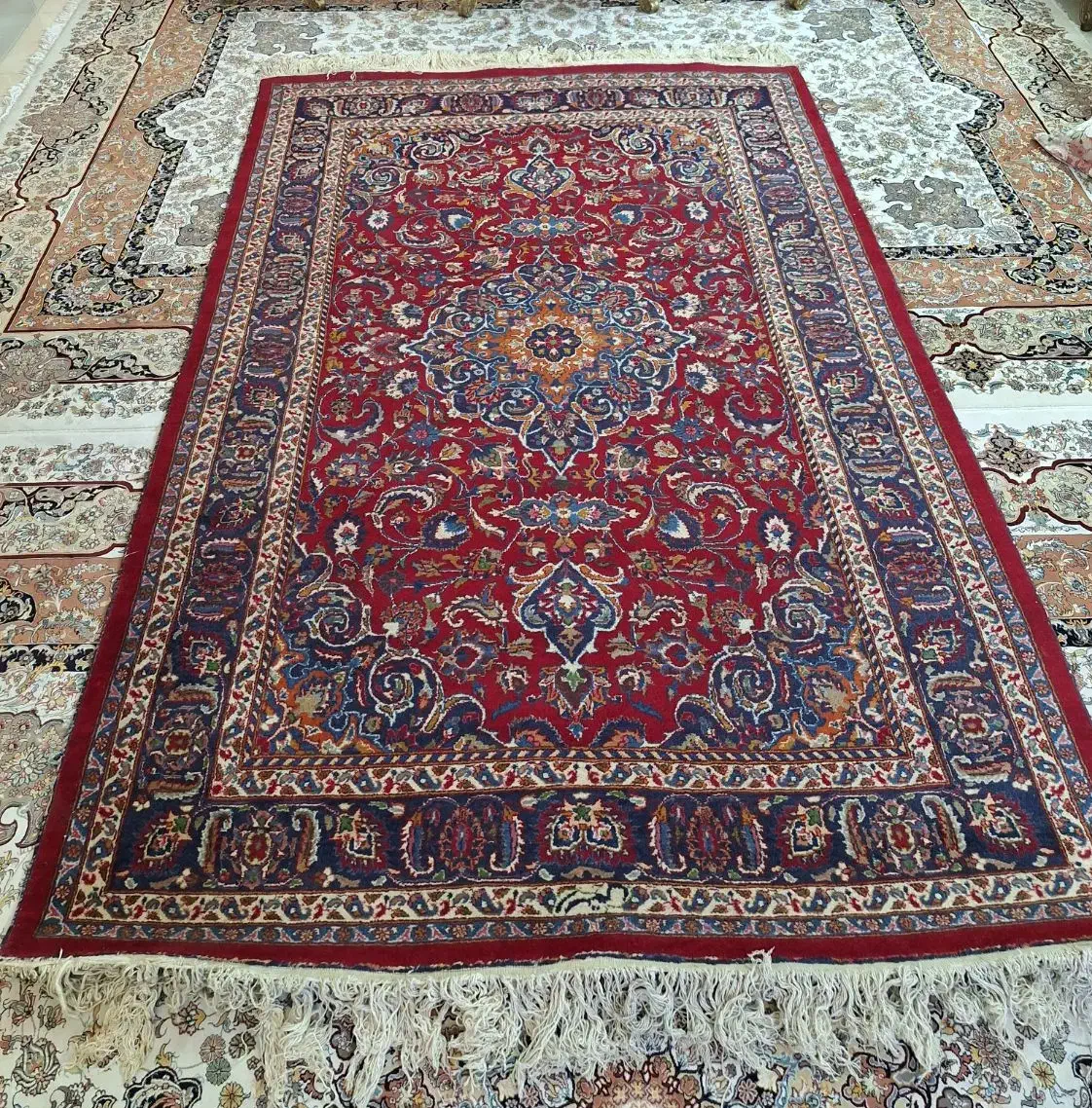 دو تخته فرش دستباف مشهد ، ۶ متری|فرش|ری, دولت‌آباد|دیوار