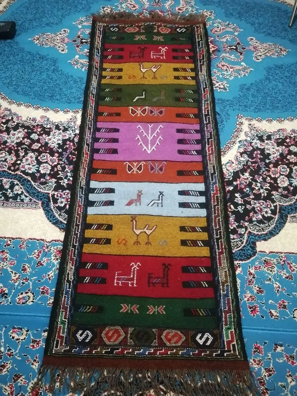 گلیم عشایر دست باف|گلیم، جاجیم، گبه|بجنورد, |دیوار