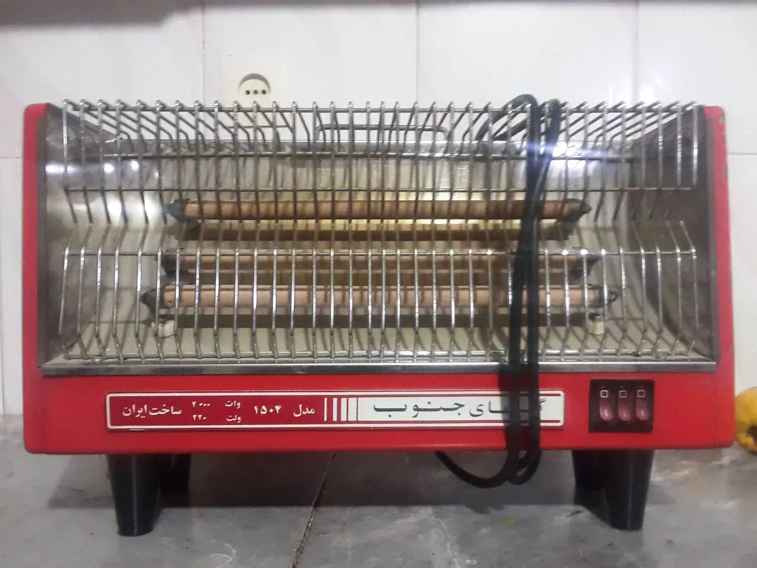 بخاری برقی سه شعله|بخاری، هیتر، شومینه|میانه, |دیوار