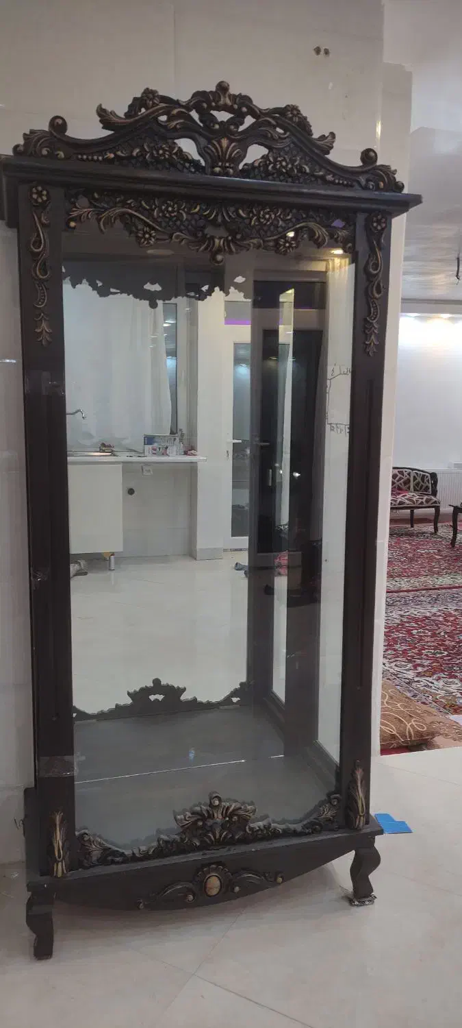 بوفه از جنس چوب|بوفه، ویترین، کنسول|ایوان, |دیوار