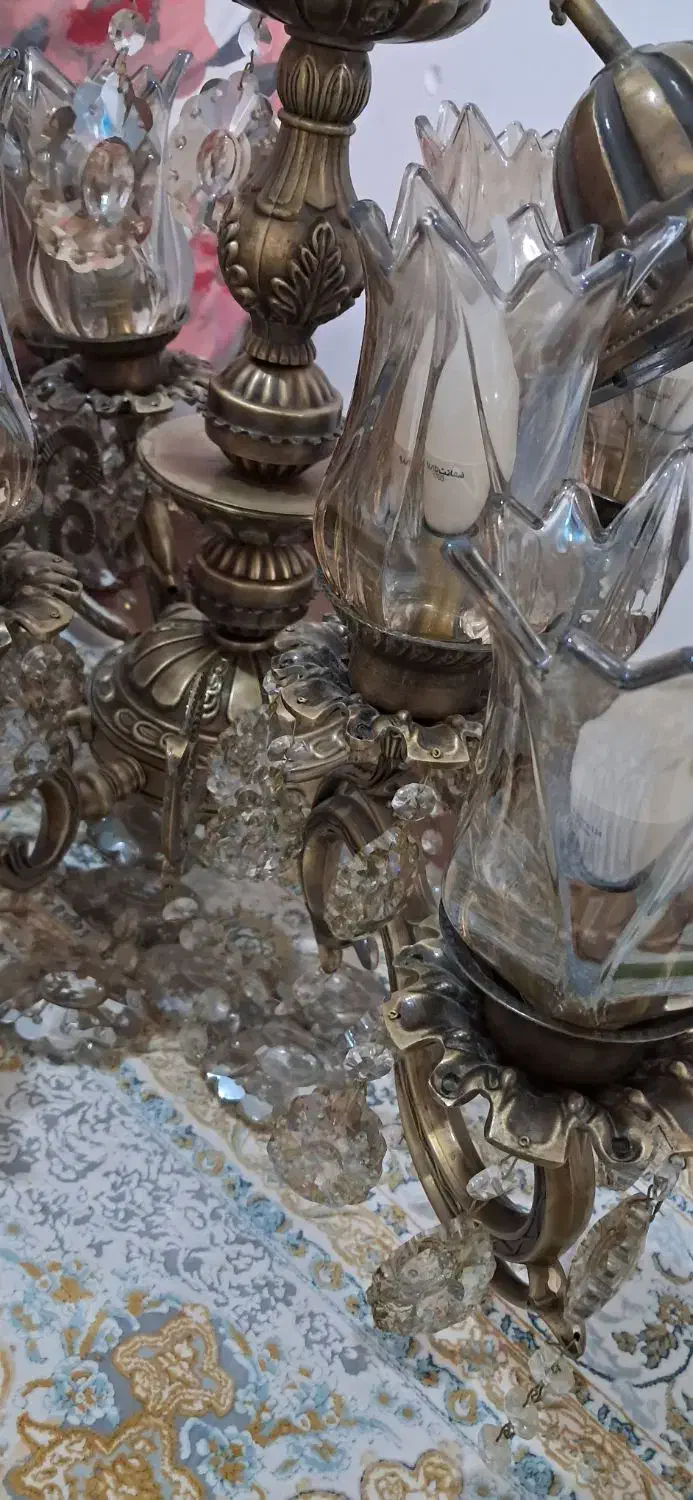 لوستر برنز|لوستر و چراغ آویز|قم, پردیسان|دیوار