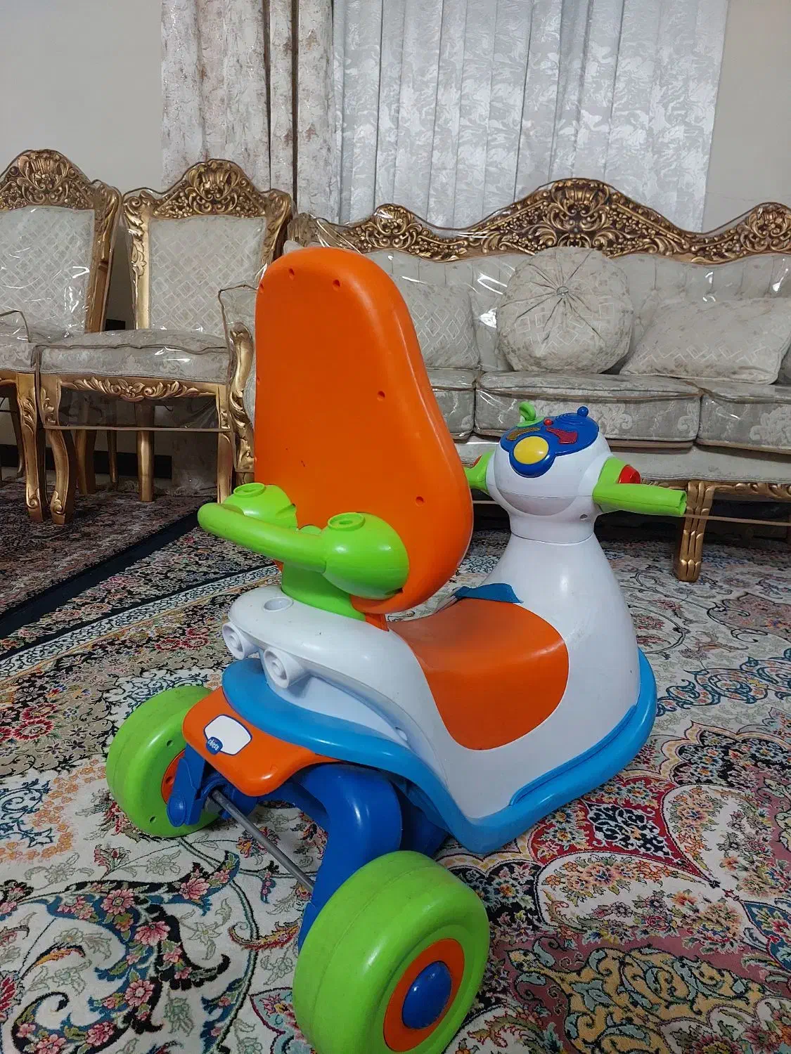 سه چرخه موزیکال چیکو|اسباب‌بازی بچه|تهران, والفجر (افسریه)|دیوار