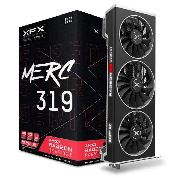 گرافیک XFX 6700xt MERC319 Black edition|قطعات و لوازم جانبی رایانه|بندر ماهشهر, |دیوار
