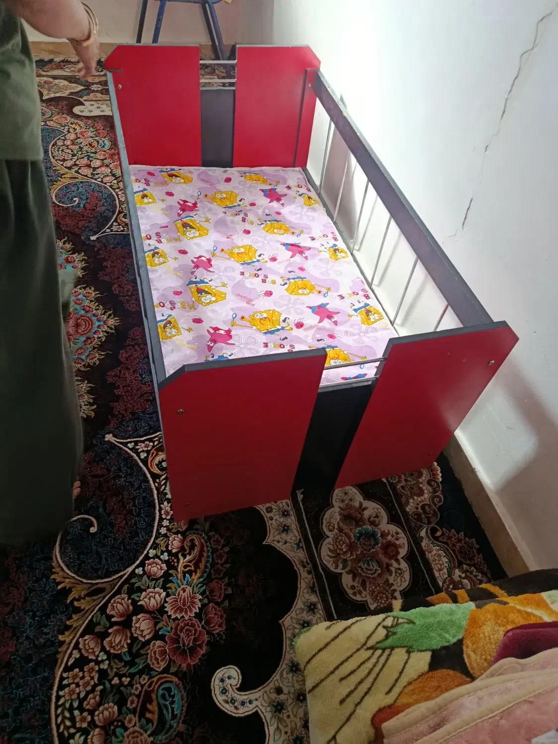 تخت کودک اسپرت|تشک تختخواب|اهواز, منبع اب|دیوار