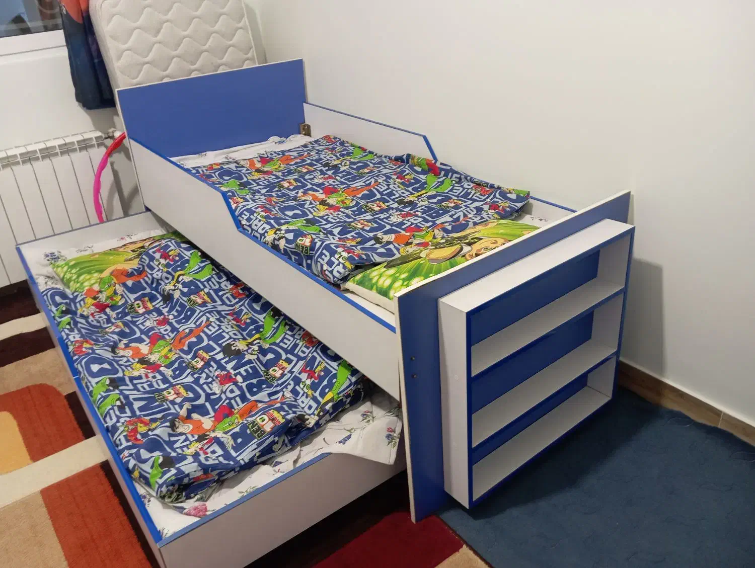 تخت و کمد   2طبقه پسران و دخترانه|تخت و سرویس خواب|فیروزکوه, |دیوار