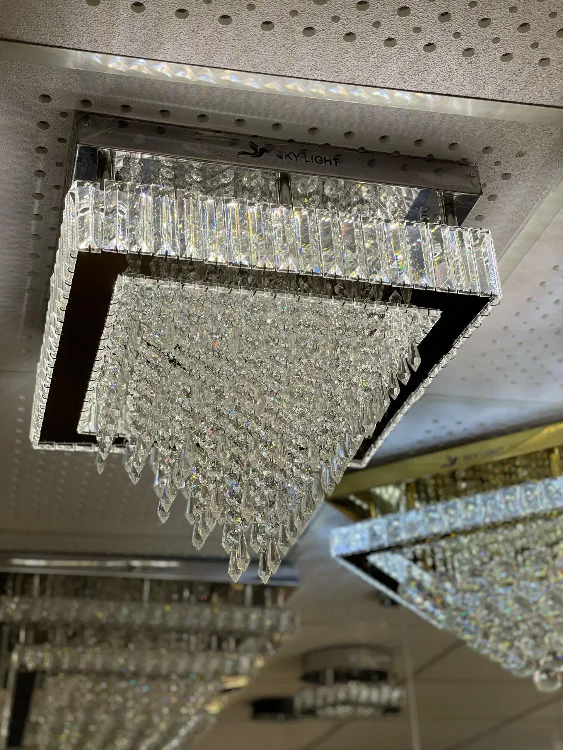 لوستر سقفی مربع و مستطیل ، لوستر کریستالی|لوستر و چراغ آویز|تهران, بازار|دیوار