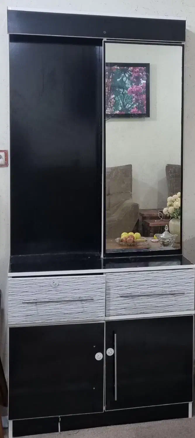 جاکفشی آینه ای ، بوفه|بوفه، ویترین، کنسول|امیدیه, |دیوار