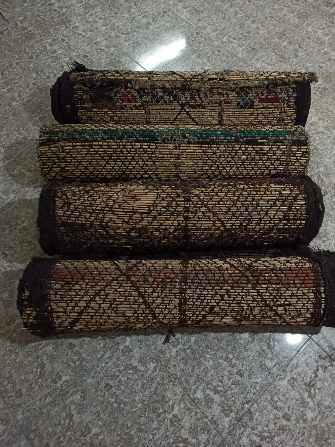 حصیر چیغ بافت کرمانشاهی|گلیم، جاجیم، گبه|شاهین‌شهر, عطار|دیوار