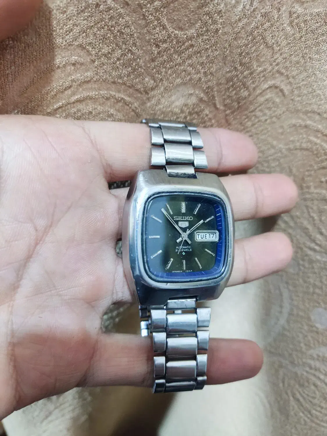 ساعت سیکو پنج اتومات قاب درشت تلوزیونی|ساعت|قم, شاه احمد قاسم|دیوار