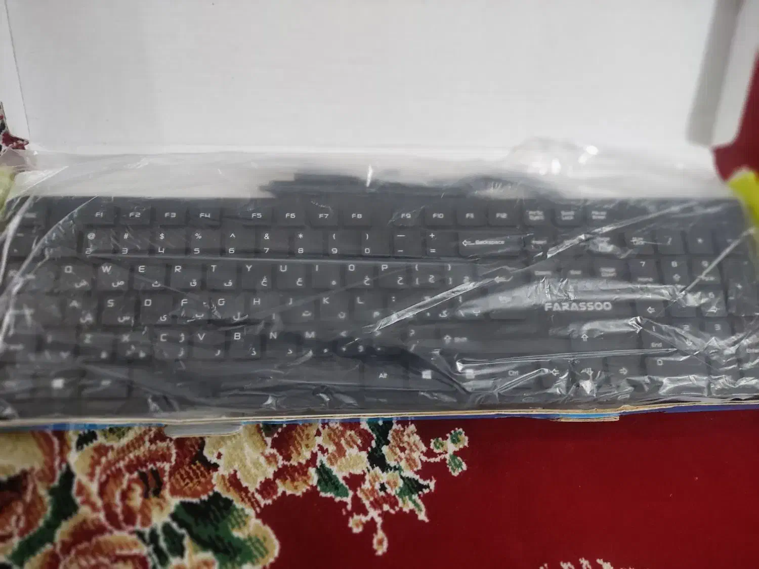 دو عدد کیبورد Farassoo و Tsco|قطعات و لوازم جانبی رایانه|برازجان, |دیوار