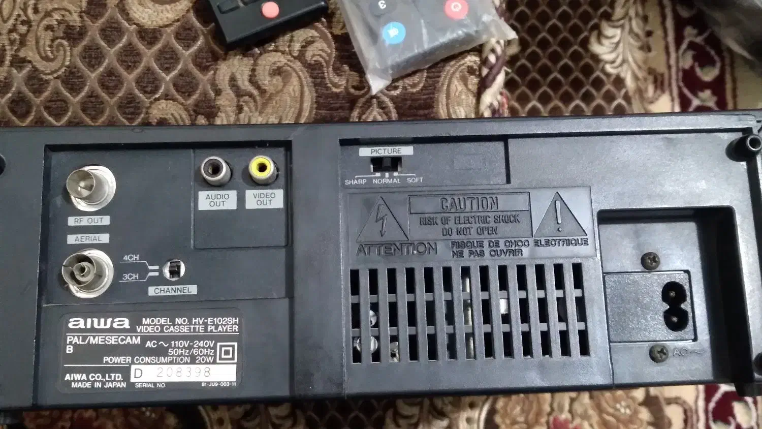 ویدیو آیوا همراه با کنترل|پخش‌کننده DVD و ویدیو|سوسنگرد, |دیوار