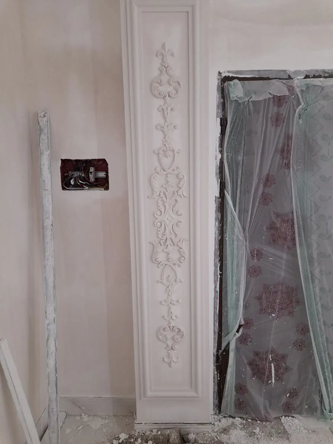 انجام گچکاری و گچبری ساختمان با انواع طرح|خدمات پیشه و مهارت|رامسر, |دیوار