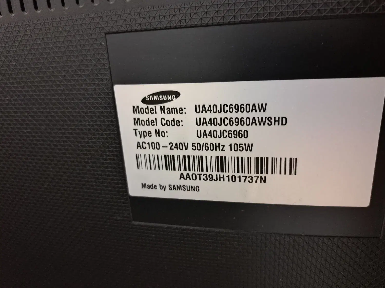 تلویزیون سامسونگ ۴۰ اینچ|تلویزیون و پروژکتور|پردیس, فاز ۱۱|دیوار