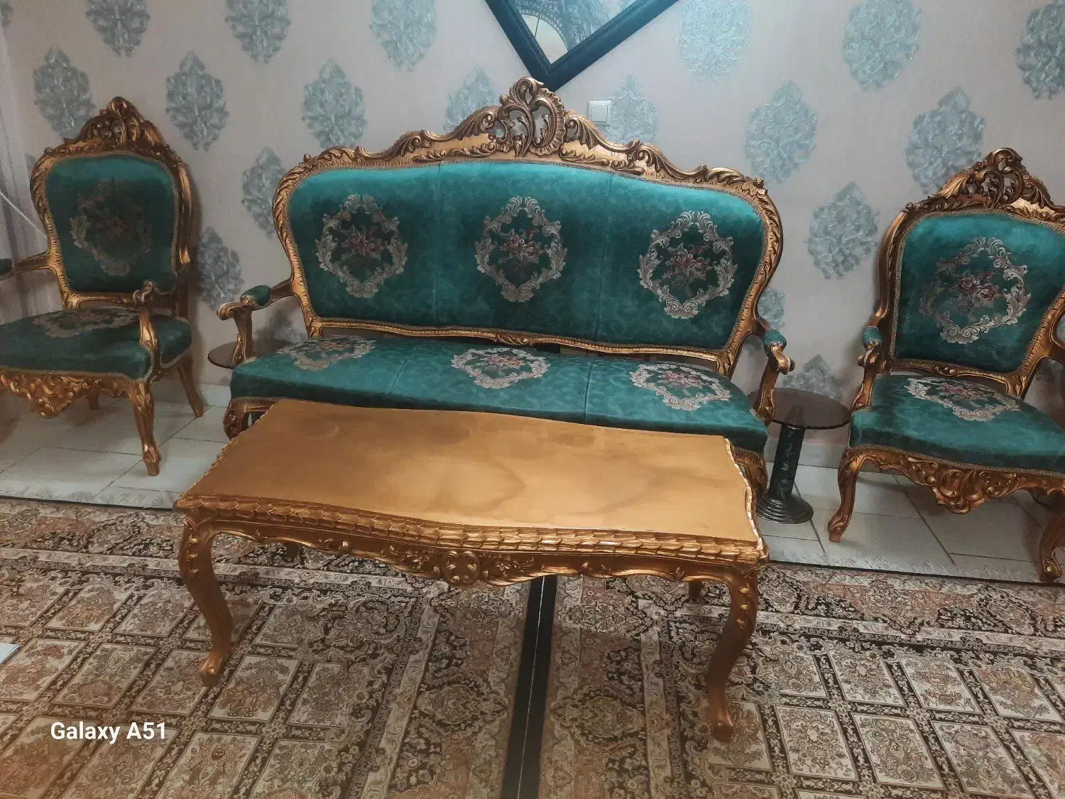 مبل استیل چوب راش منبد کار دست|مبلمان خانگی و میز عسلی|قرچک, میرزائی جنوبی|دیوار