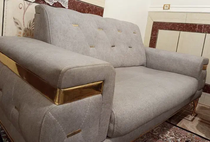 مبل دو نفره طوسی|مبلمان خانگی و میز عسلی|زاهدان, |دیوار