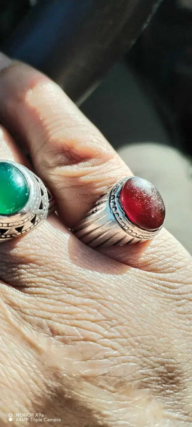 انگشتر نقره عقیق|جواهرات|برخوار, |دیوار