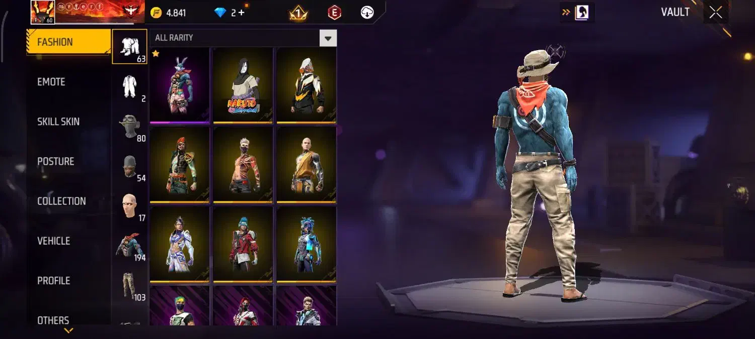 اکانت لول 60 فری فایر|کنسول، بازی ویدئویی و آنلاین|بانه, |دیوار