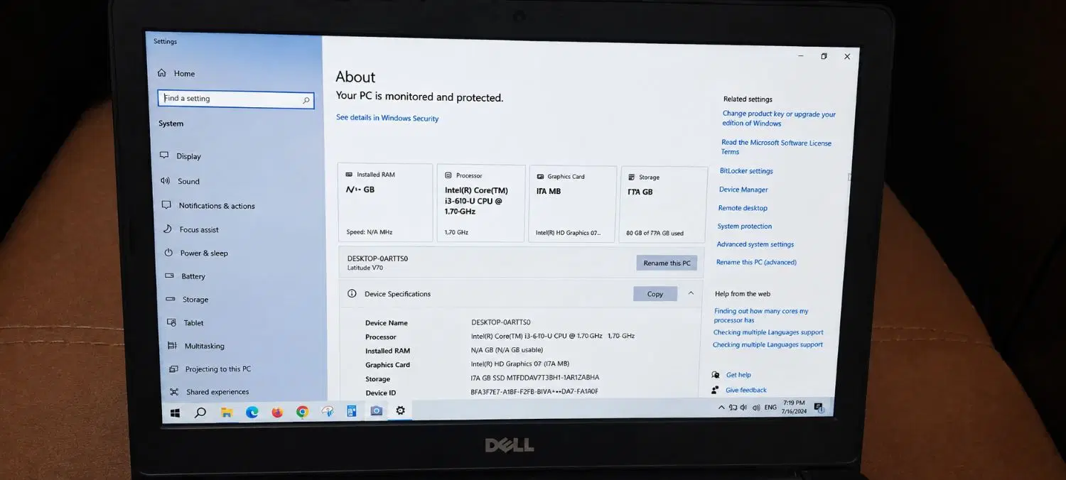لپ تاپ استوک دل Dell Latitude 7280|رایانه همراه|تهران, بریانک|دیوار