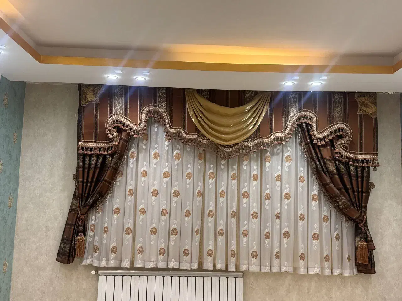 چهار عدد پرده|پرده، رانر، رومیزی|یزد, |دیوار