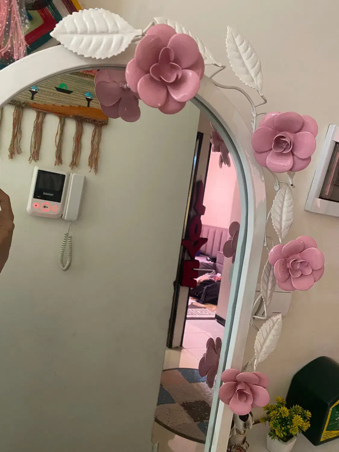 آینه قدی(مدل گل رز صورتی)|آینه|شهریار, شهرک شاهد|دیوار