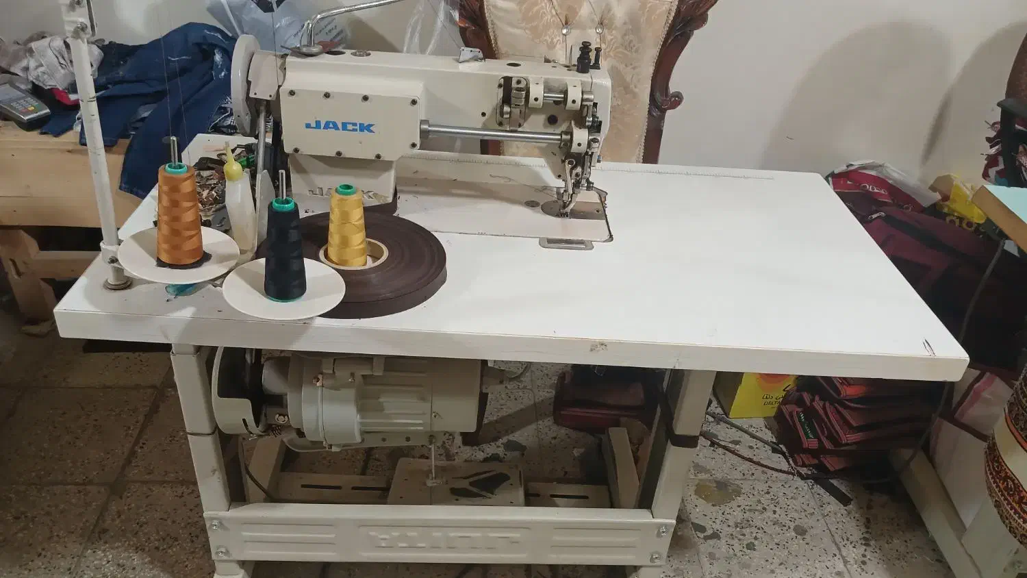 چرخ خیاطی جک دوپایه درحد|چرخ خیاطی و ریسندگی|نمین, |دیوار