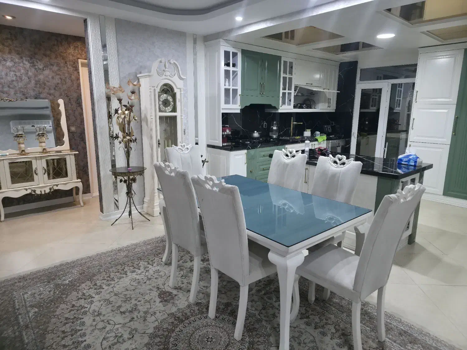 میزغذاخوری ۶ نفره|میز و صندلی غذاخوری|رودهن, |دیوار