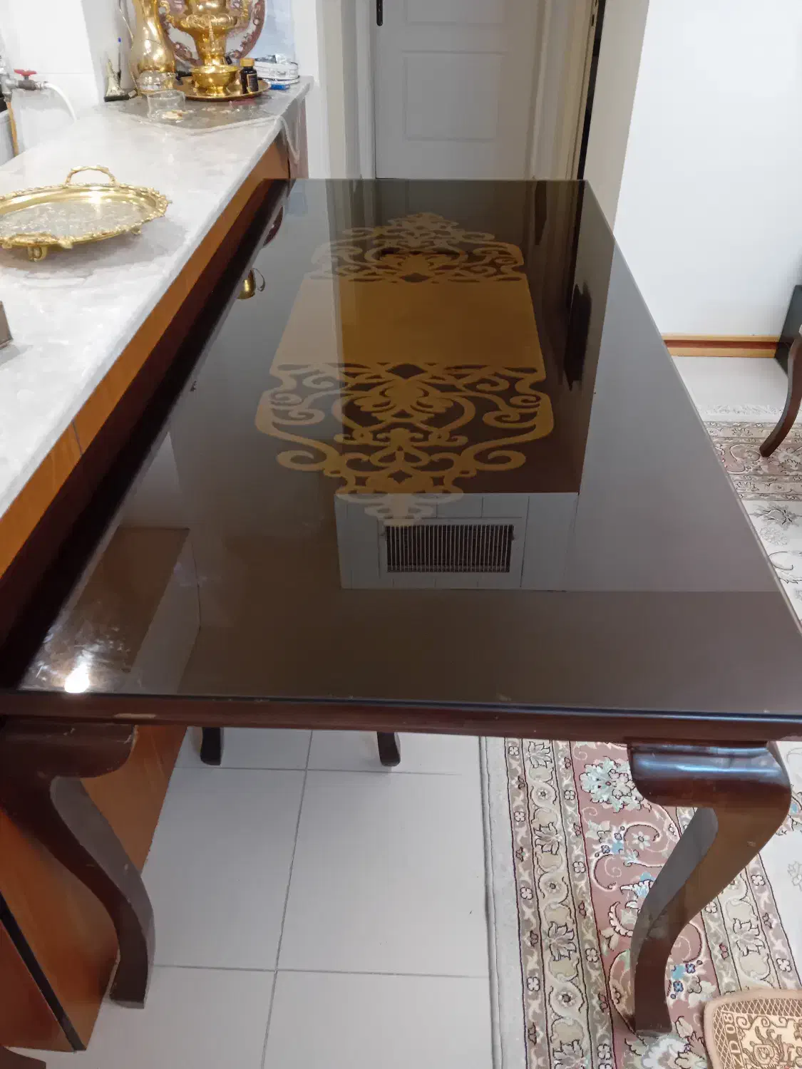 میز ناهارخوری ۸ نفره|میز و صندلی غذاخوری|کاشان, شهرک خاتم الانبیا (مسکن ملی کاشان)|دیوار