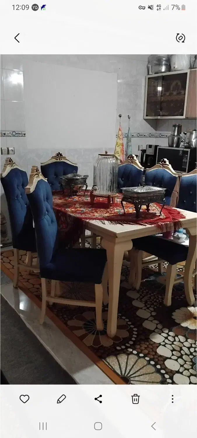 ۲۰۰|میز و صندلی غذاخوری|تالش, هشتپر|دیوار