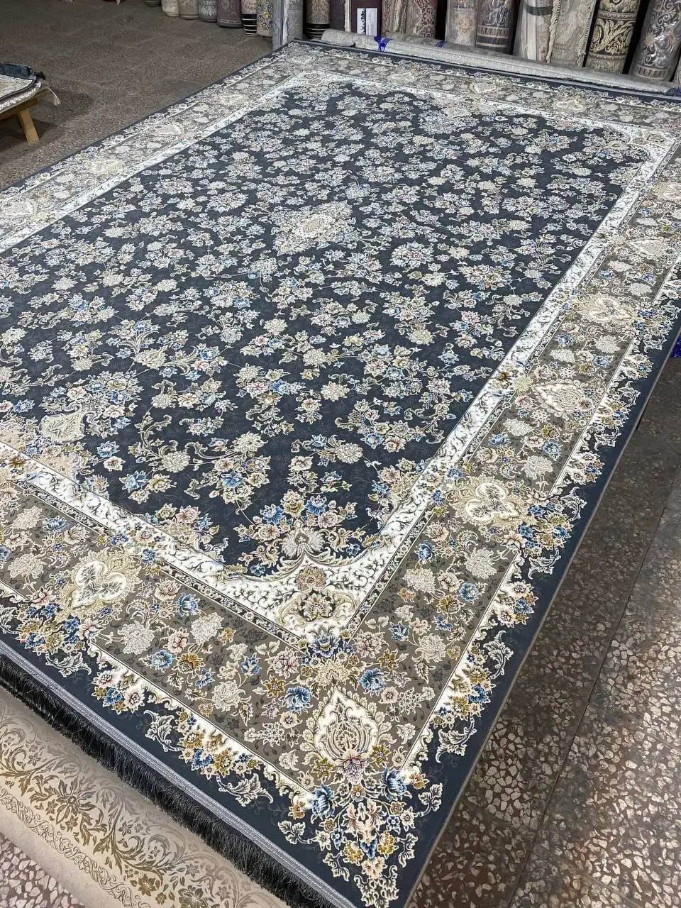 فرش ماشینی ارغوان،،|فرش|کرمان, |دیوار