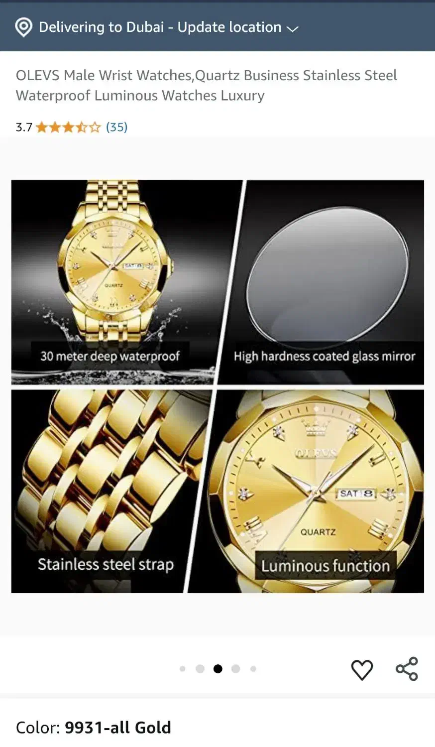 ساعت olves موتور Quartez|ساعت|رشت, حمیدیان|دیوار