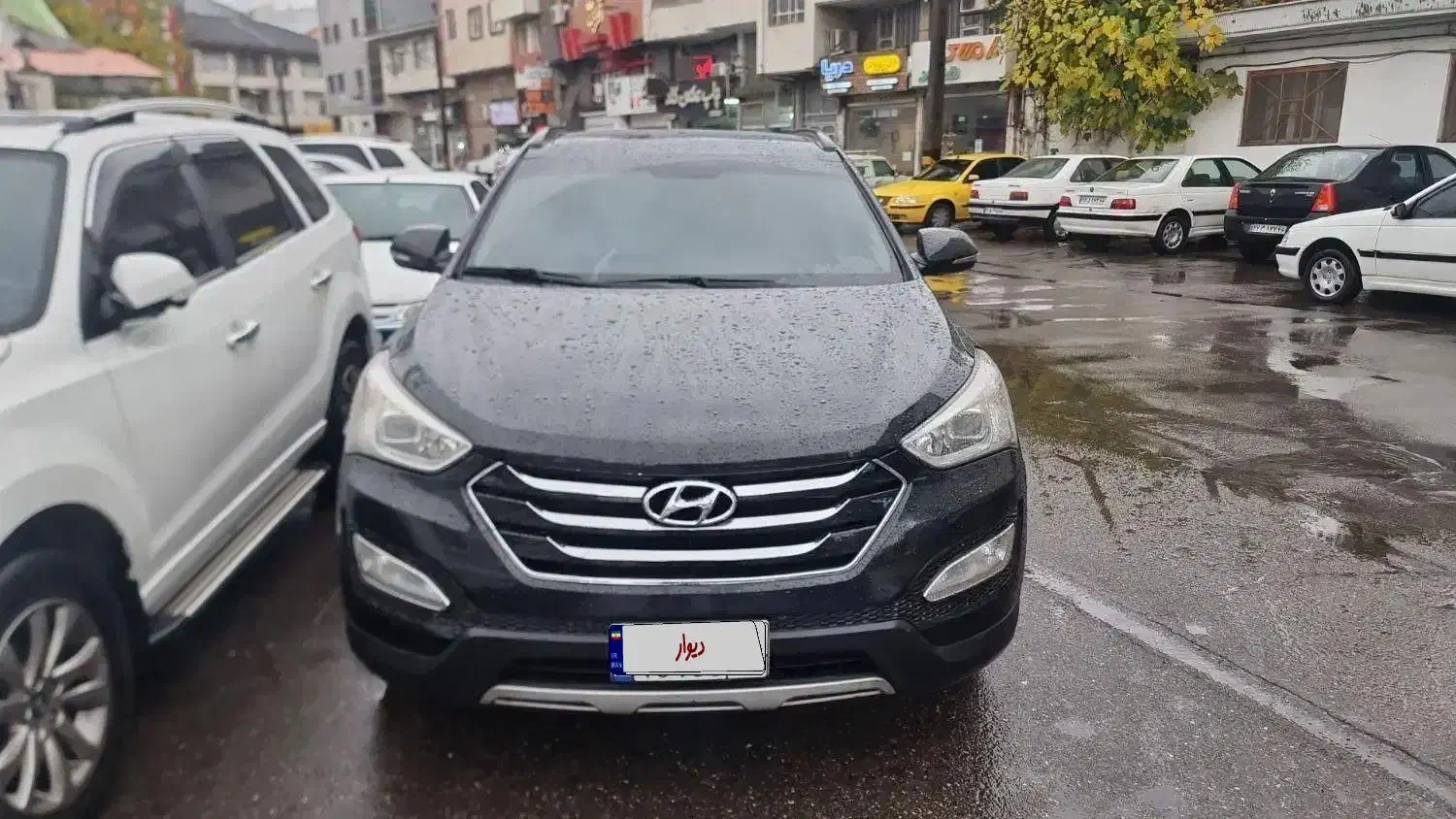 سانتافه ۲۰۱۵ مشکی منطقه ازاد انزلی|خودرو سواری و وانت|رشت, گلباغ نماز|دیوار