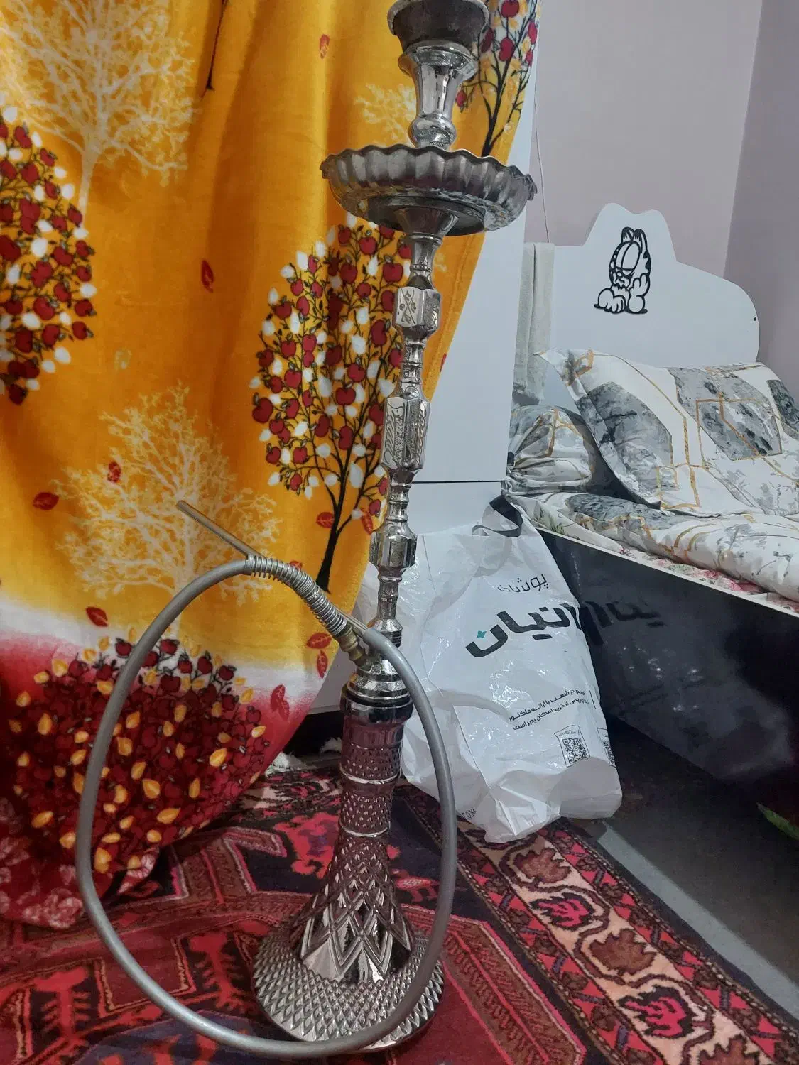 قلیان فلزی سنتی سالم|صنایع دستی و سایر لوازم تزئینی|تبریز, |دیوار