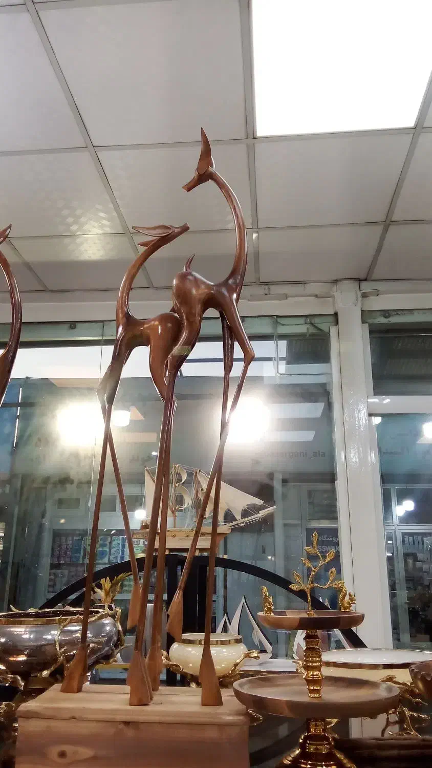 غزال و آهو  چوبی|مجسمه، تندیس، ماکت|مهاباد (آذربایجان غربی), |دیوار