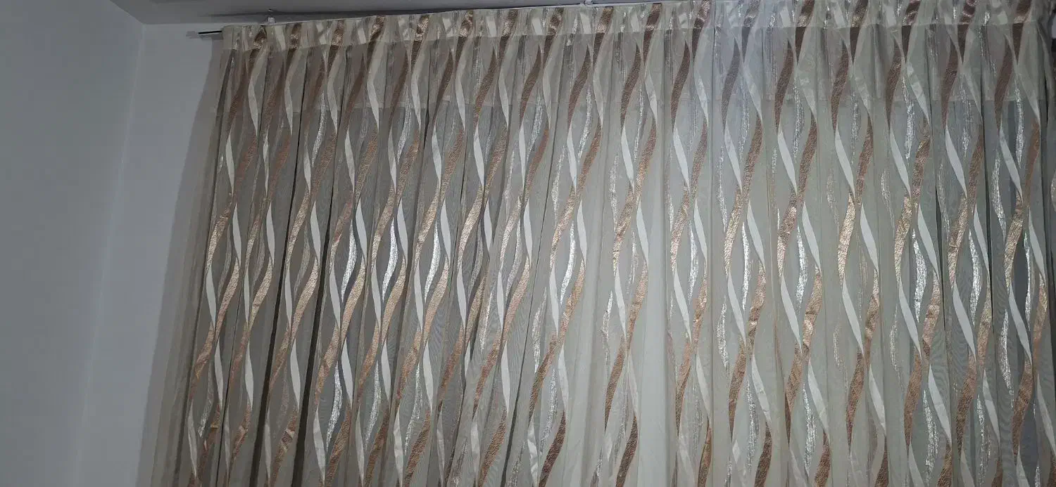 پرده پنجره|پرده، رانر، رومیزی|قم, شهرک امام حسن|دیوار