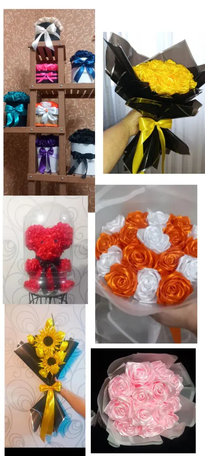 گل روبانی|گل مصنوعی|کرج, حصارک پایین|دیوار