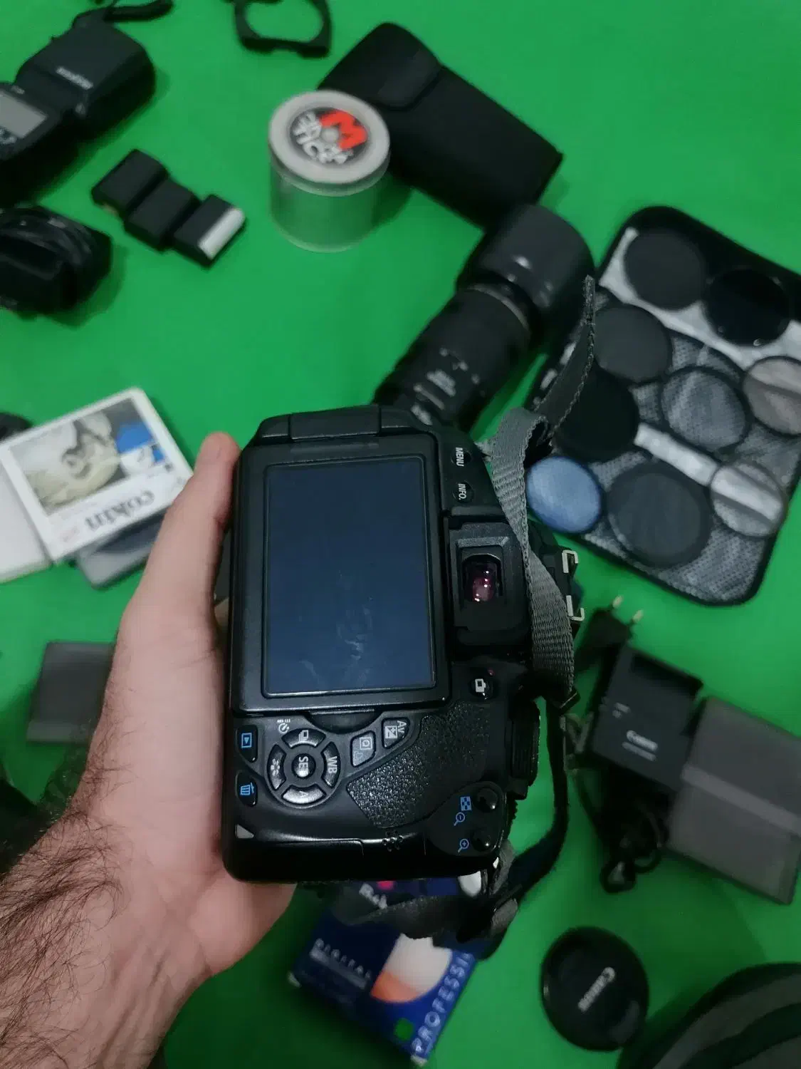 دوربین کنون 700 دی با سه تا لنز|دوربین عکاسی و فیلمبرداری|خرمآباد, |دیوار