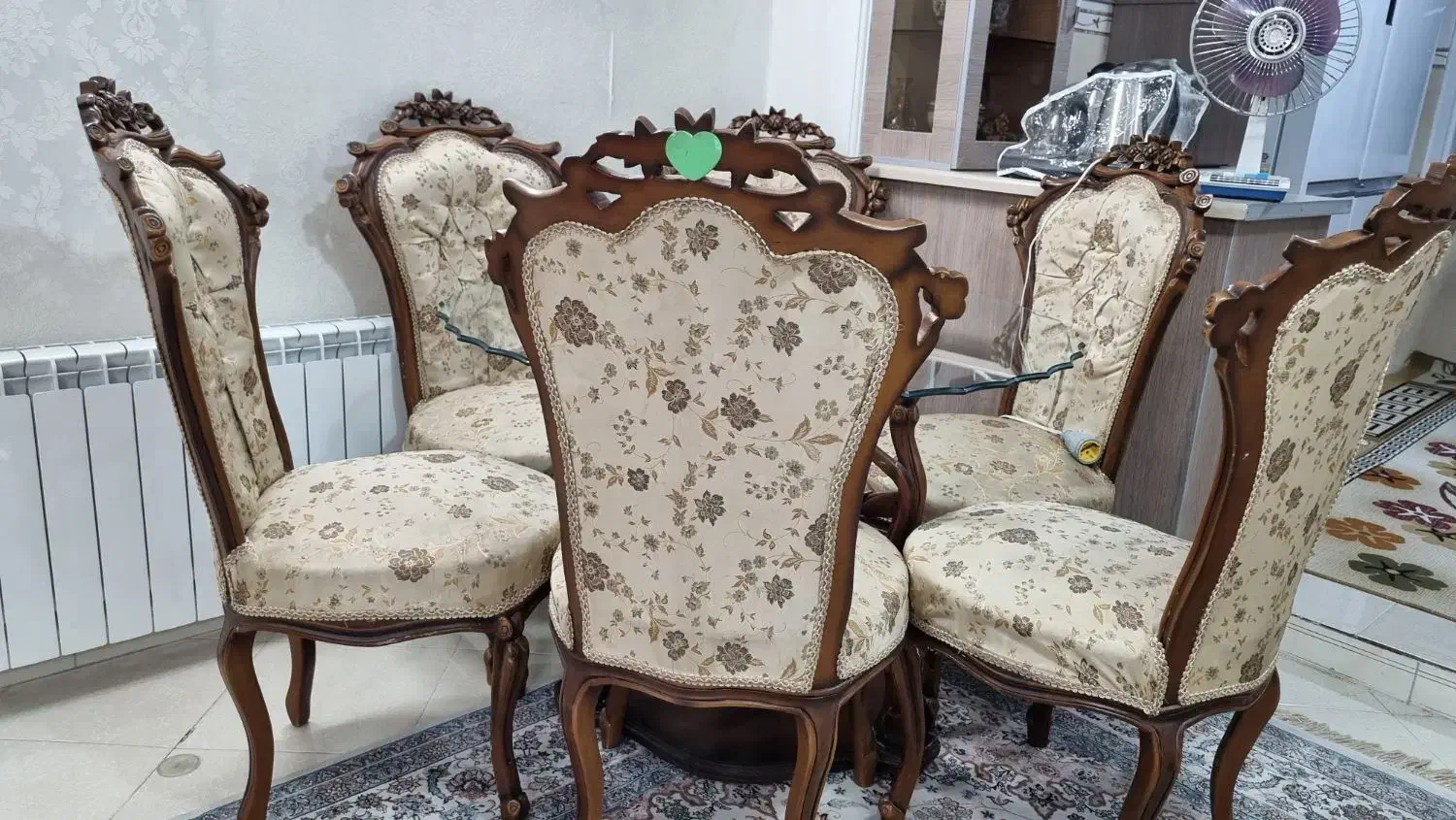 مبل ۹ نفره ب همراه میز ناهار خوری چوب راش|مبلمان خانگی و میز عسلی|اسلامشهر, شهرک مهدیه|دیوار
