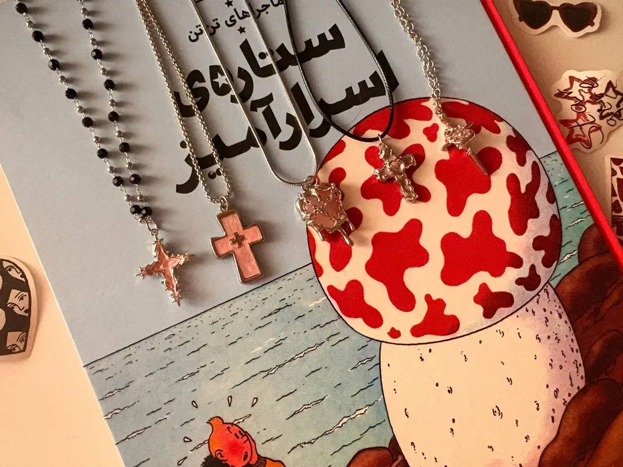 گردنبند انگشتر اکسسوری وارداتی|بدلیجات|شیراز, ارم|دیوار