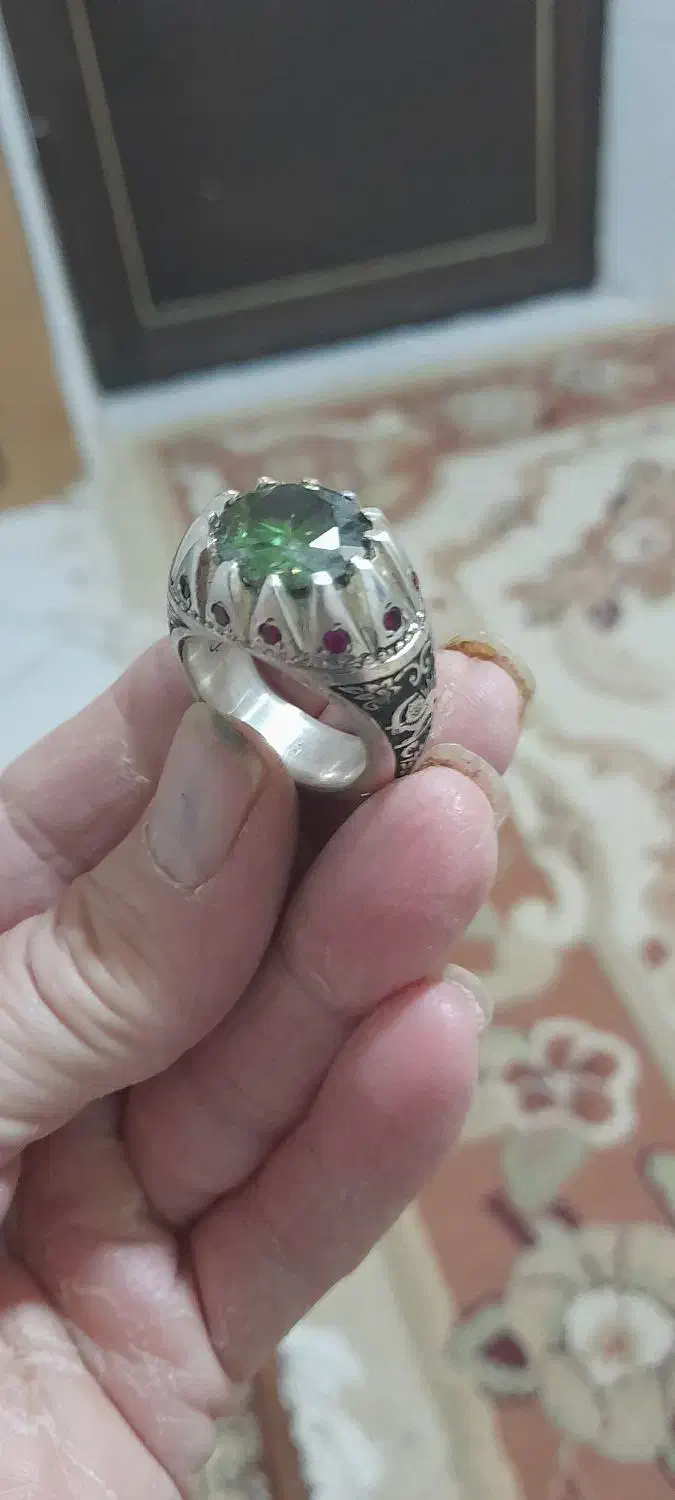 انگشتر موزونایت یا الماس روس|جواهرات|اردبیل, |دیوار