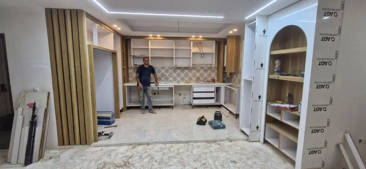 طراحی و اجرای کابینت،کمد،دیوارکوب و..ام دی اف|خدمات پیشه و مهارت|اردبیل, |دیوار