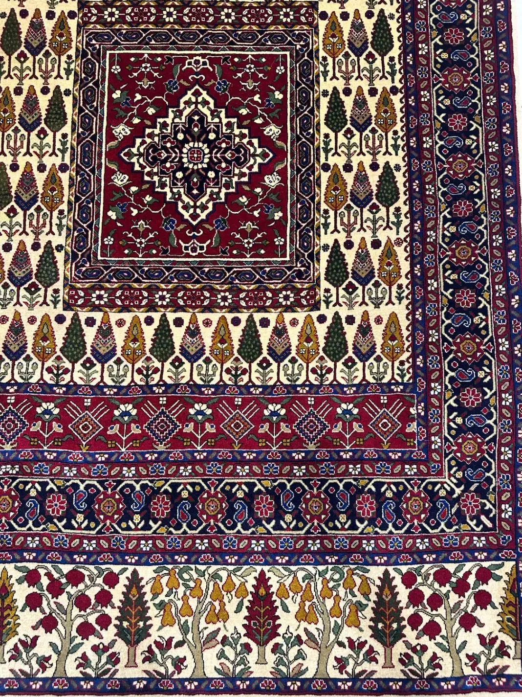 فرش دستبافت گل ابریشم قشقایی/اقساطی|فرش|مشهد, فلسطین|دیوار