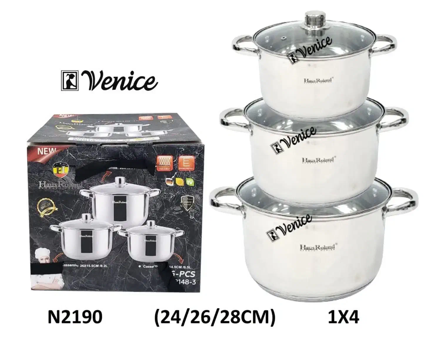 سرویس قابلمه استیل هوس رولند|ظروف پختوپز|بندر گناوه, |دیوار