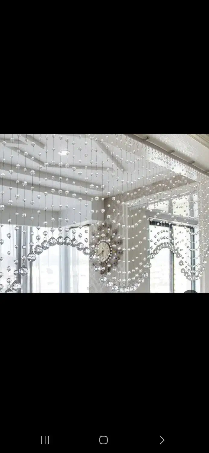 سفارش پرده کریستال پذیرفته میشود|پرده، رانر، رومیزی|باقرشهر, |دیوار