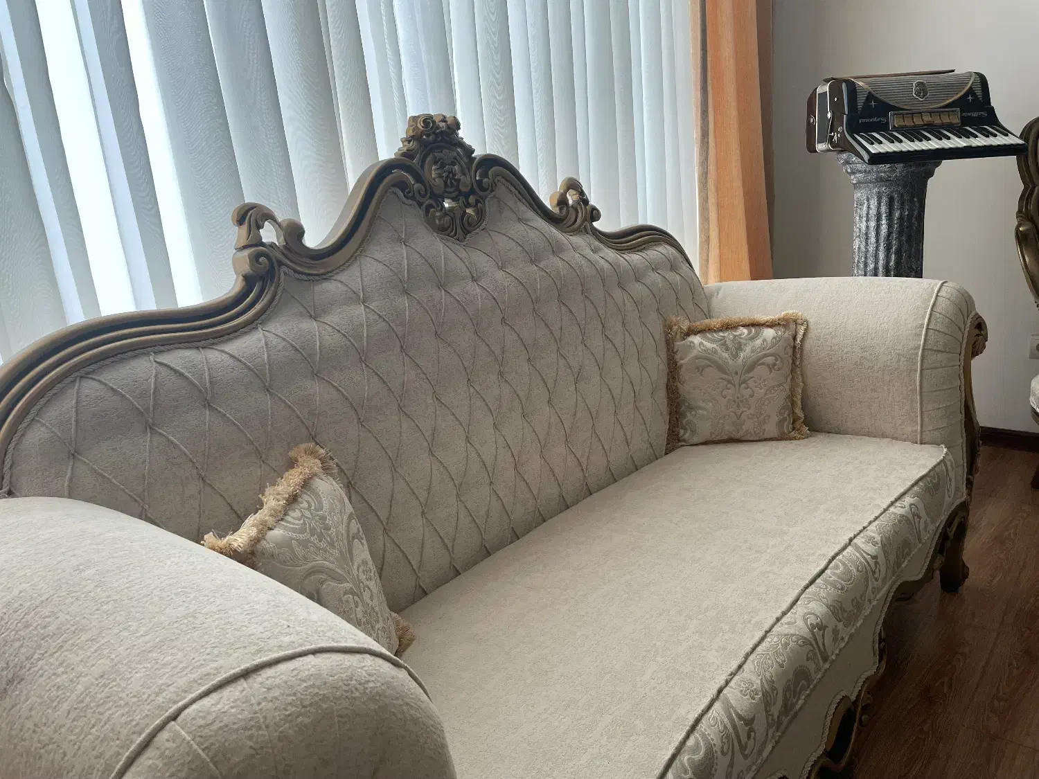 مبل استیل در حد نو|مبلمان خانگی و میز عسلی|سلمانشهر, |دیوار