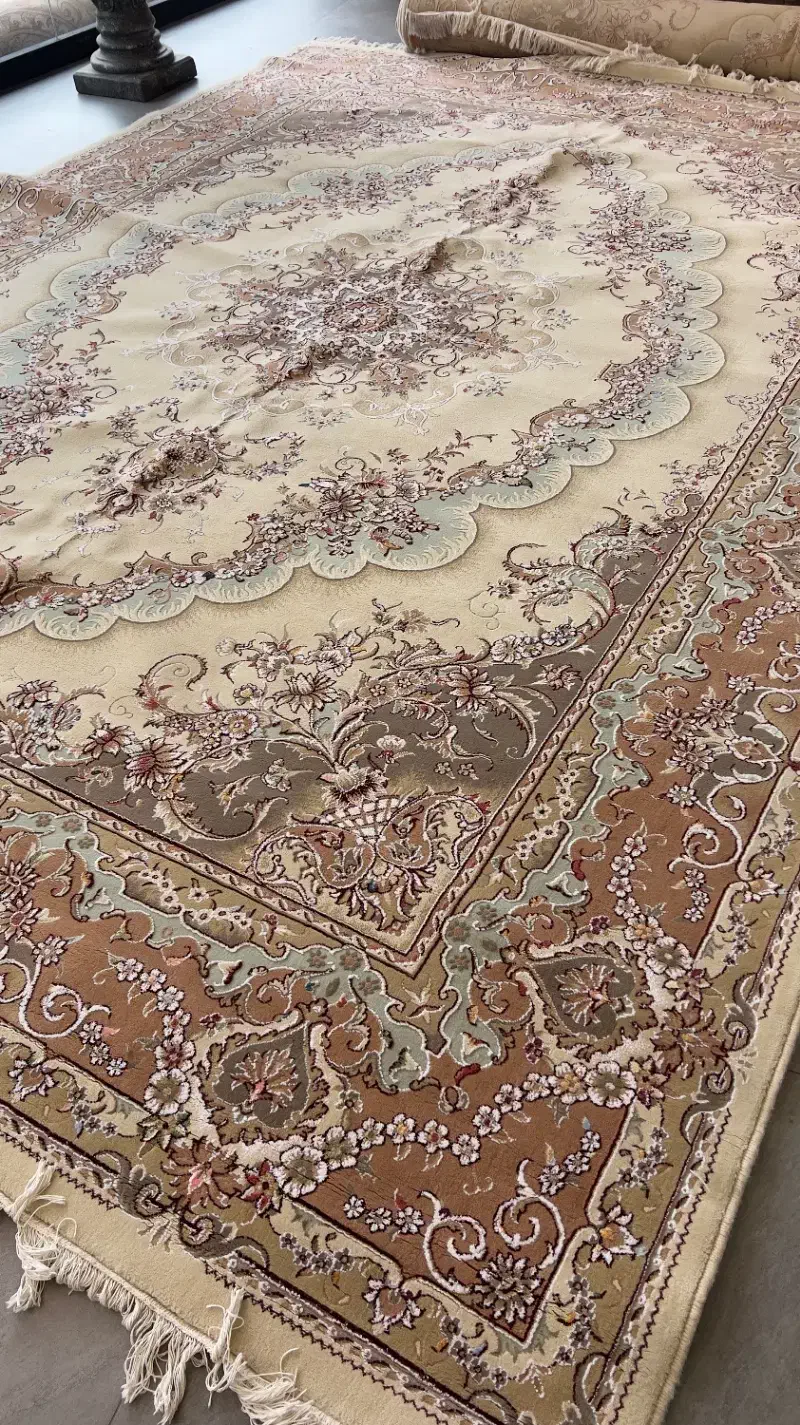 فرش ۱۲ متر جفت کرم شکلاتی|فرش|قزوین, |دیوار