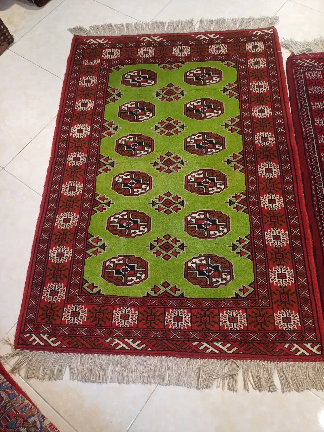 ۵تخته زرع نیم ترکمن نو|فرش|کرج, برغان|دیوار